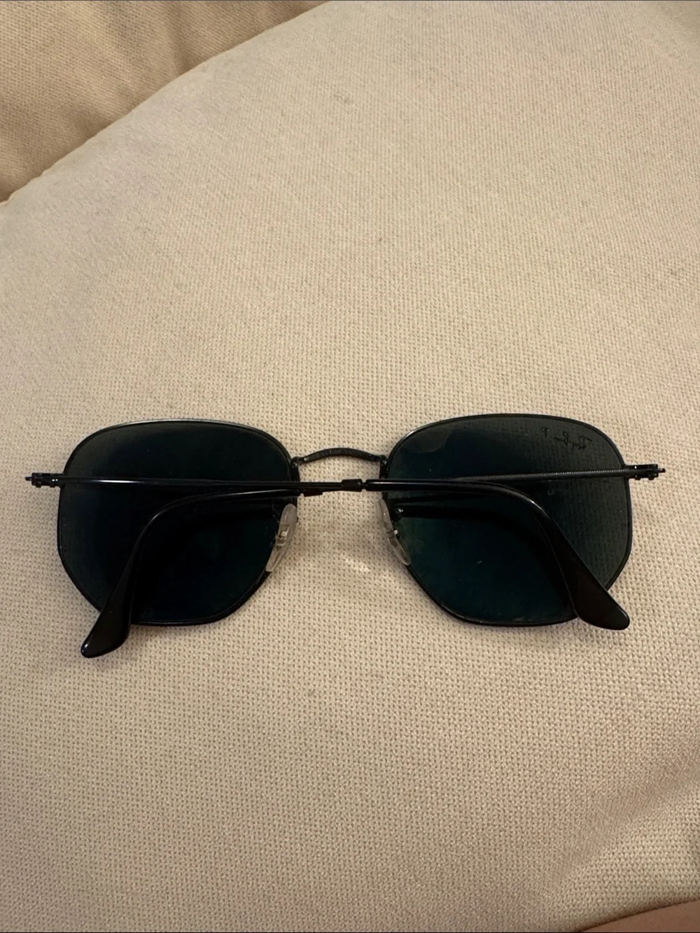 Ray-Ban Black Metal Polarized Sunglasses